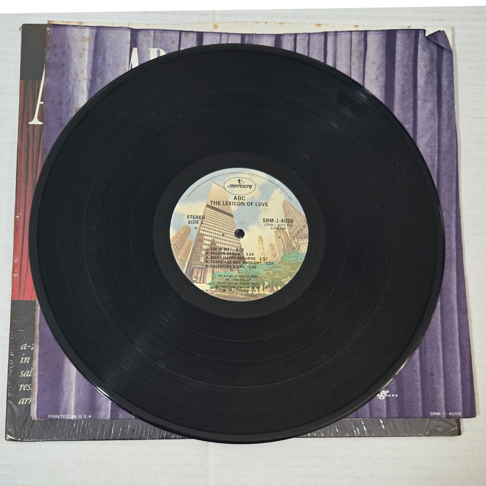 ABC The Lexicon of Love Vinyl LP 1982 US Pressing Mercury SRM-1-4059 Vintage