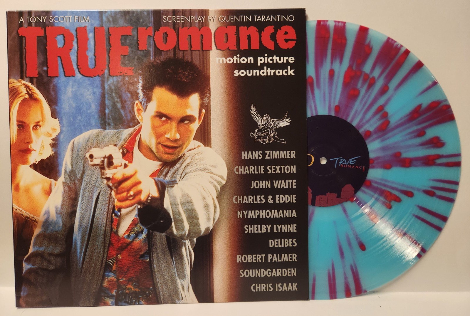 True Romance Soundtrack Blue w/ Magenta Splatter Vinyl LP Record