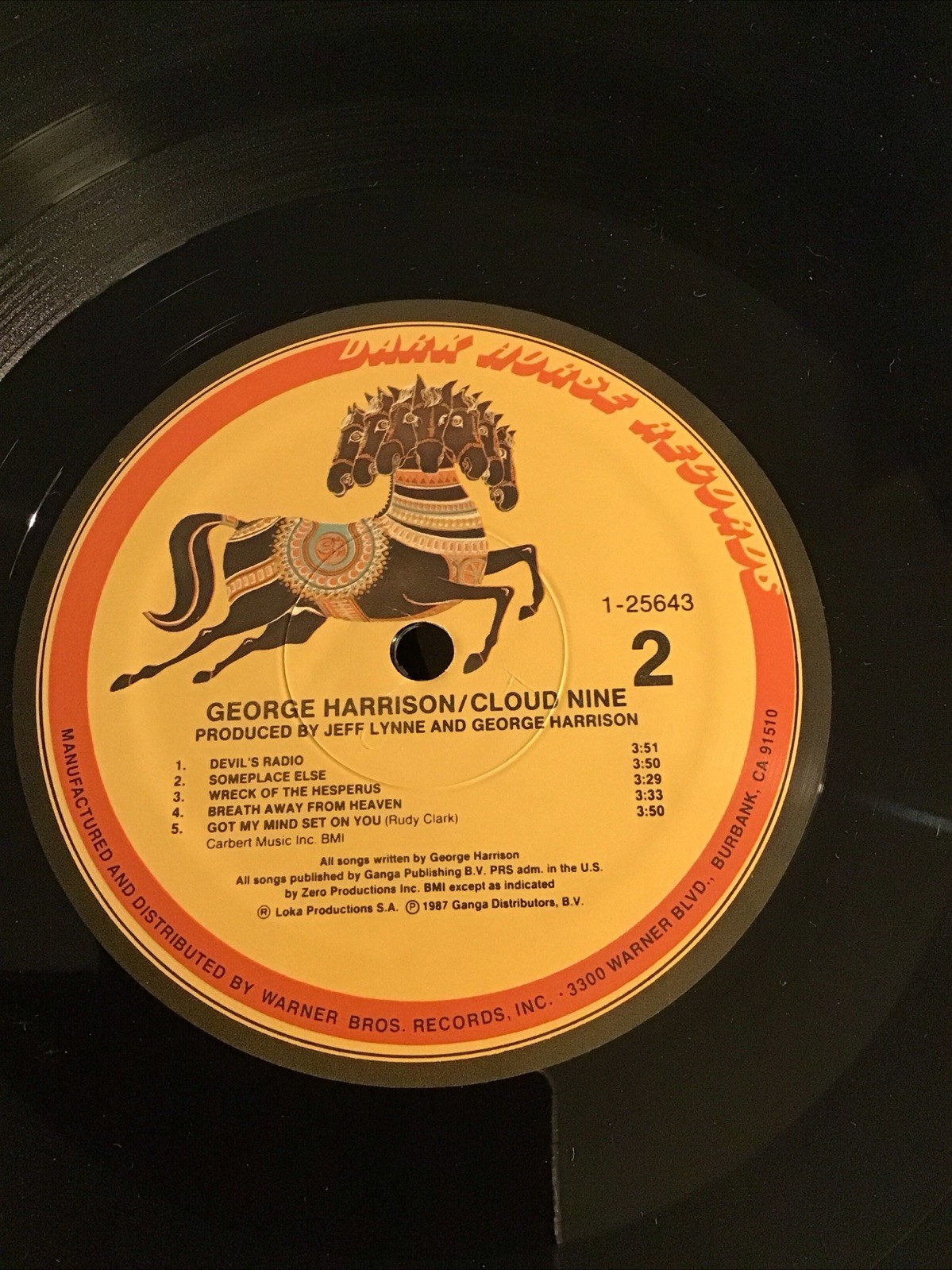 vinyl records- George Harrison- Cloud Nine- Original 1987 Pressing- 925643-1
