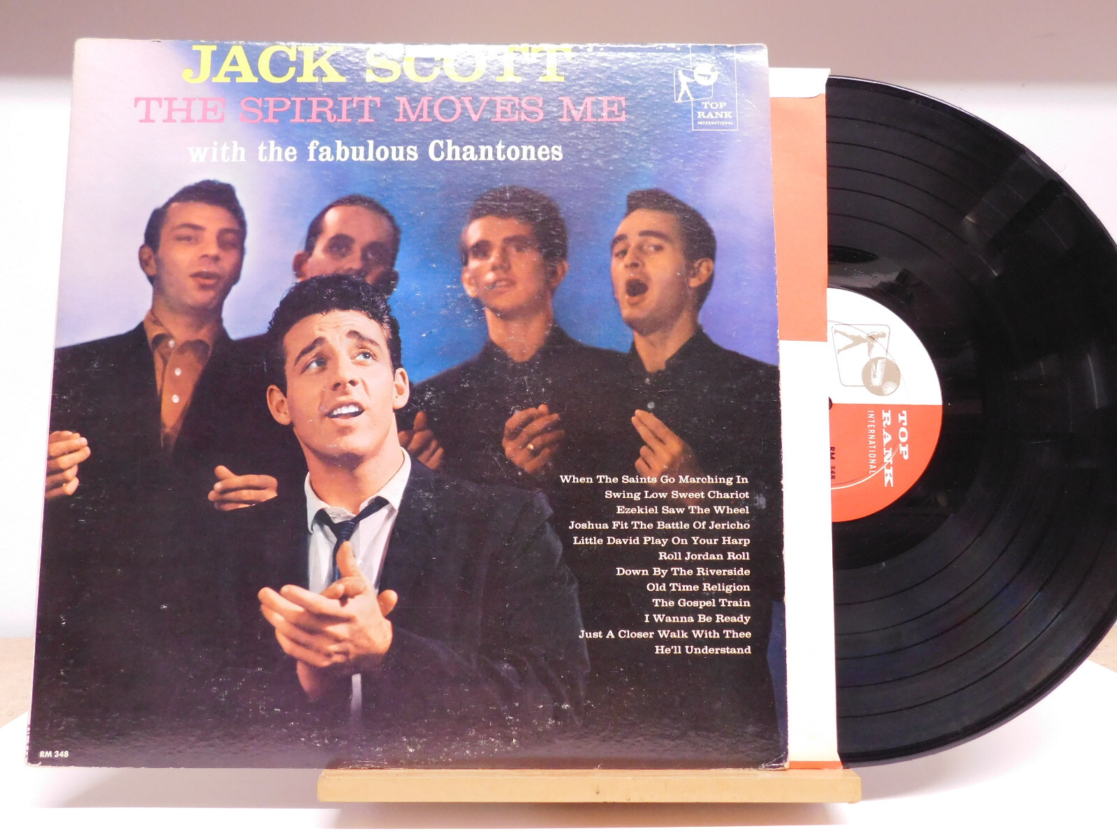 Jack Scott mich rock country gospel LP The Spirit Moves on Me Top Rank