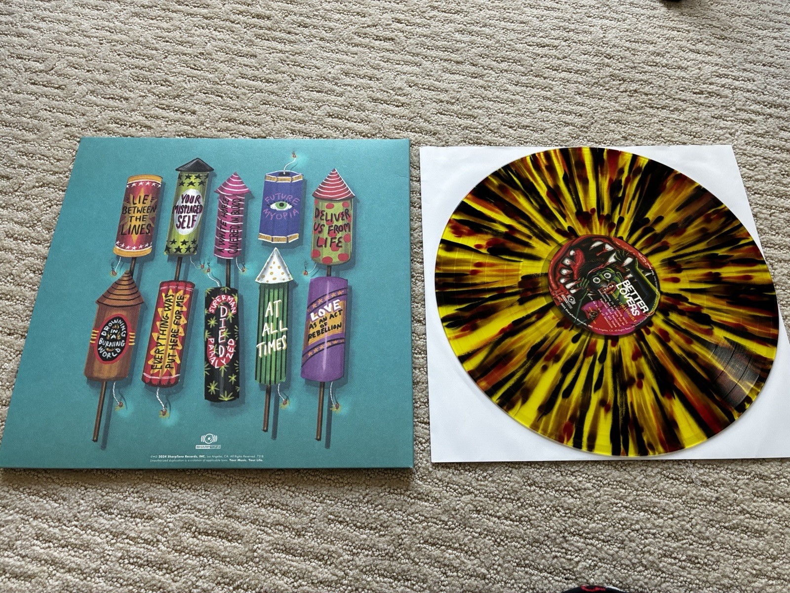 Better Lovers Highly Irresponsible Limited Pressing Splatter Yellow /500