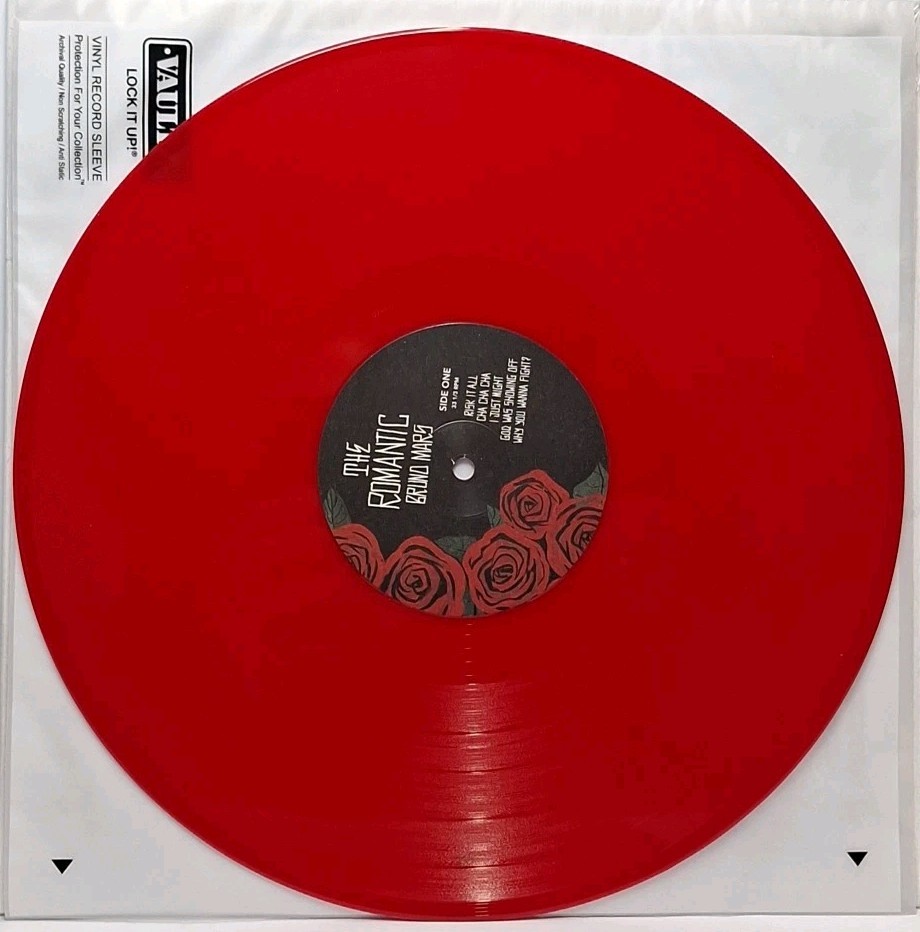 Bruno Mars The Romantic Record Limited Apple Red Color Vinyl Mint Condition