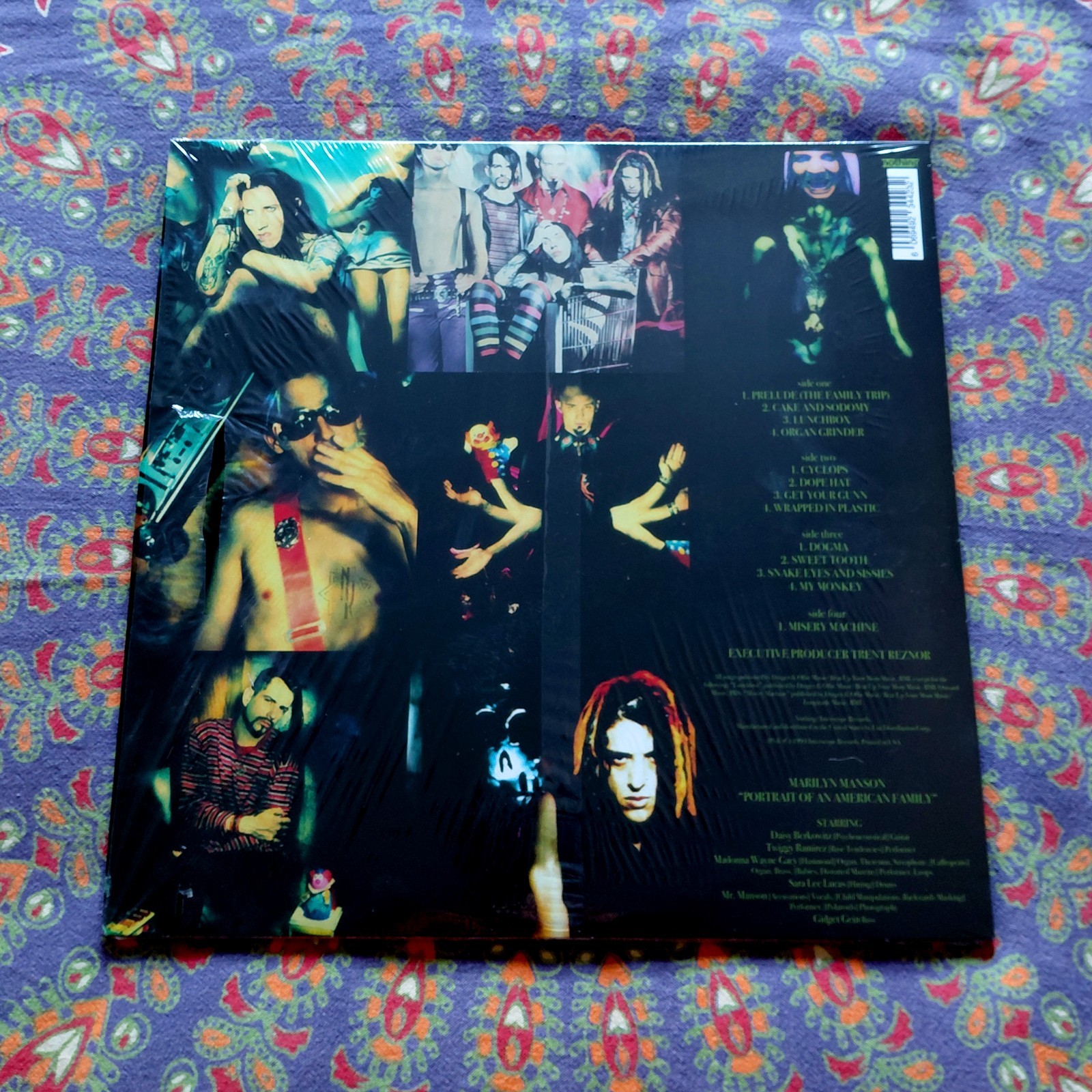 MARILYN MANSON PORTRAIT OF AN AMERICAN FAMILY :: 2LP BLUE MARBLE :: EURO IMPORT