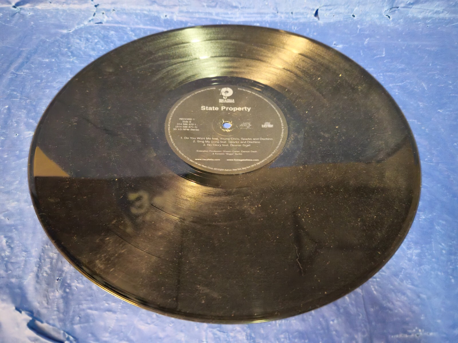 STATE PROPERTY – VINYL RECORD LP (DISC 1 ONLY, NO COVER) BEANIE SEAGEL, FREEWAY
