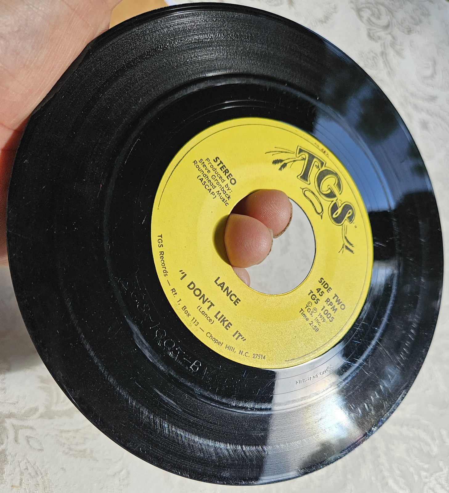 1979 45 Record GARAGE PSYC Grail HARD ROCK Lance RAGE I DONT LIKE IT VG++ Hear!