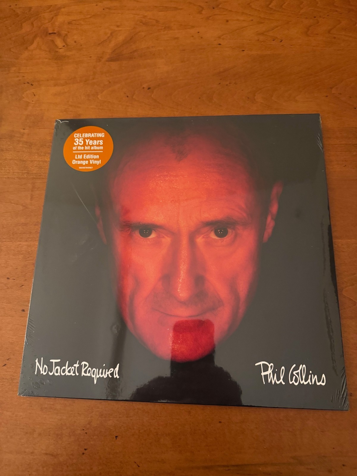 PHIL COLLINS – NO JACKET REQUIRED – LP – VERY RARE – ORANGE VINYL – 35TH – NEW!