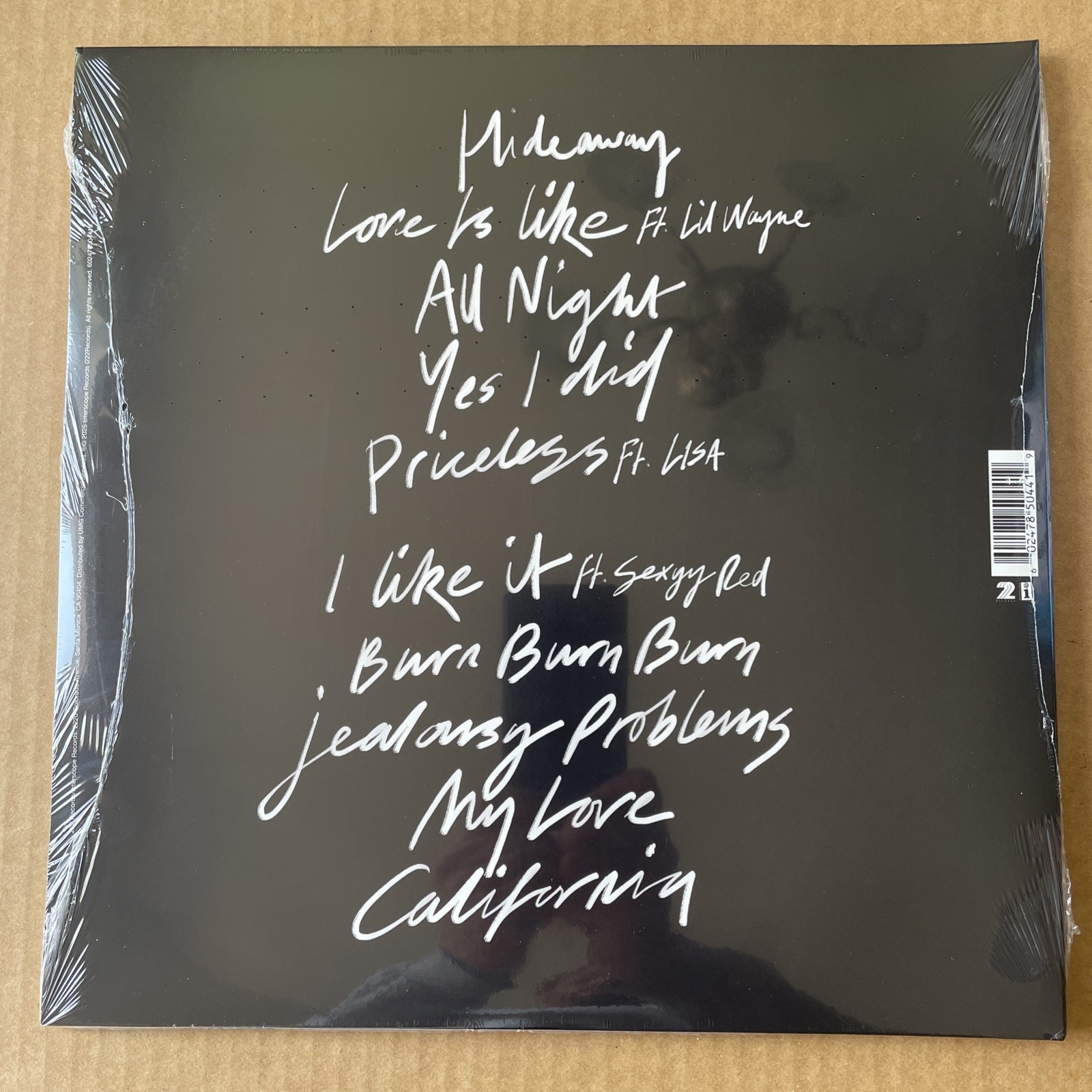 Maroon 5 SIGNED Love Is Like LP Vinyl Album Record Autographed Insert Brand New