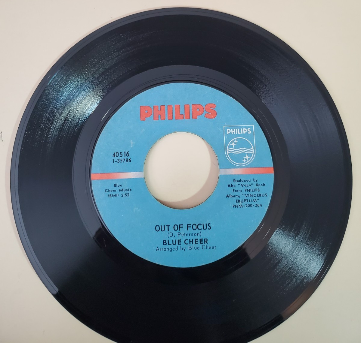 Blue Cheer SUMMERTIME BLUES (GARAGE ROCK 45/PS) #40516 PLAYS VG++
