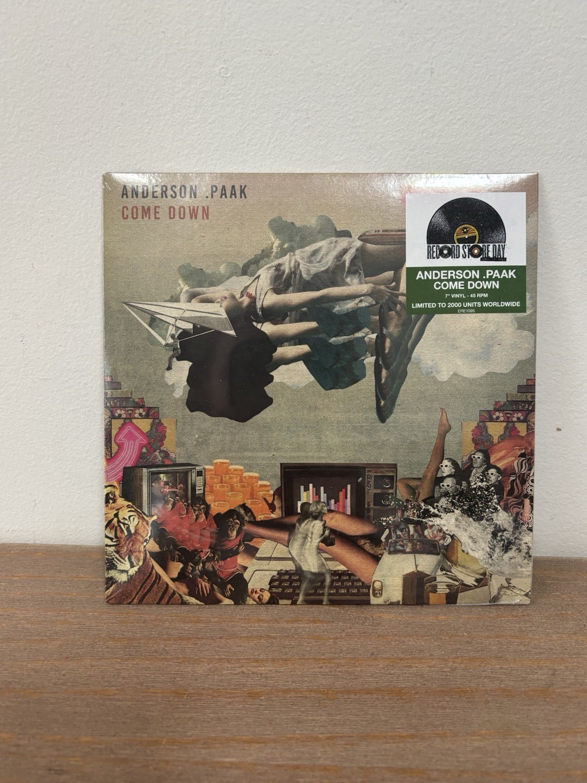 7-inch vinyl single of “Come Down” by Anderson .Paak, 2025