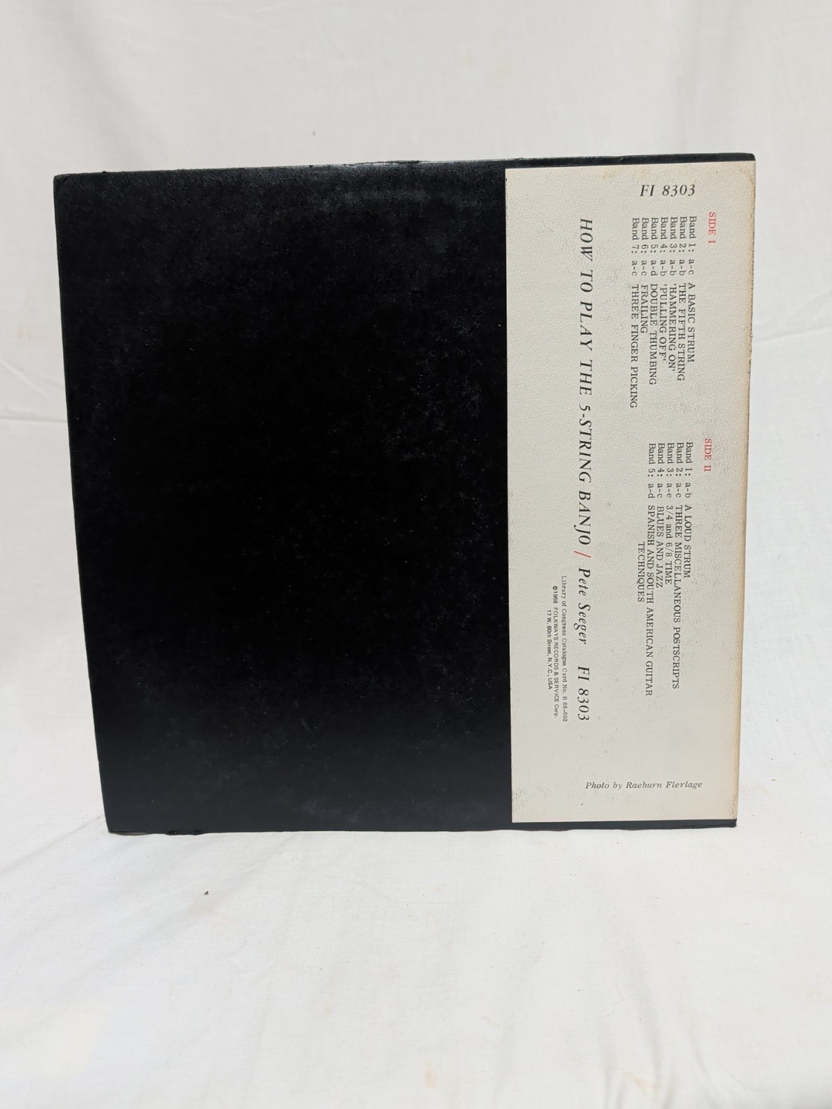 Pete Seeger / How To Play The 5-String Banjo 1954 Vinyl LP VG+ No Book Folkways