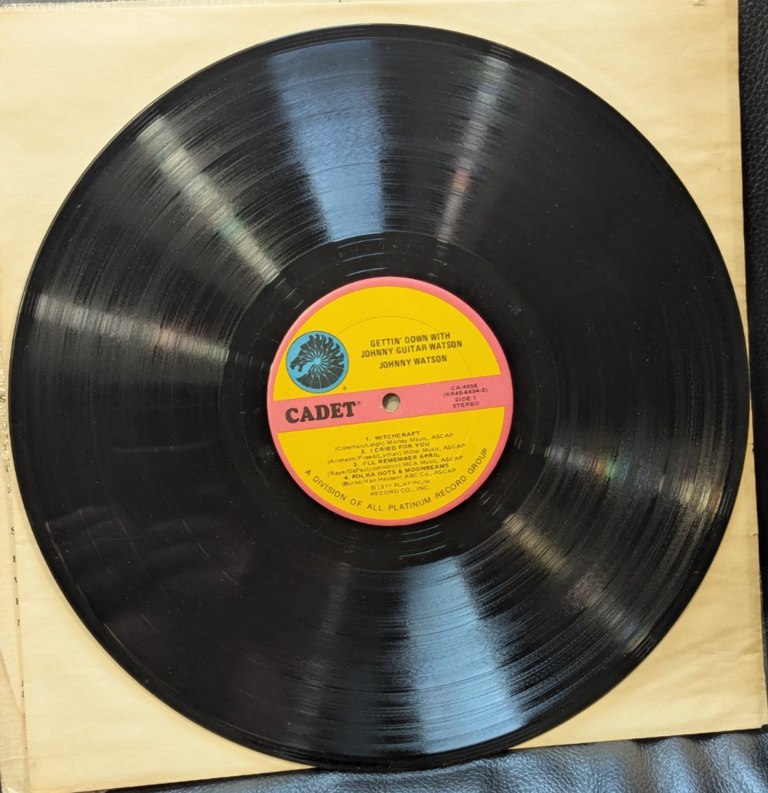 Gettin’ Down with Johnny Guitar Watson ~ 1977 CADET CA-4056 VG++ Vinyl in Shrink