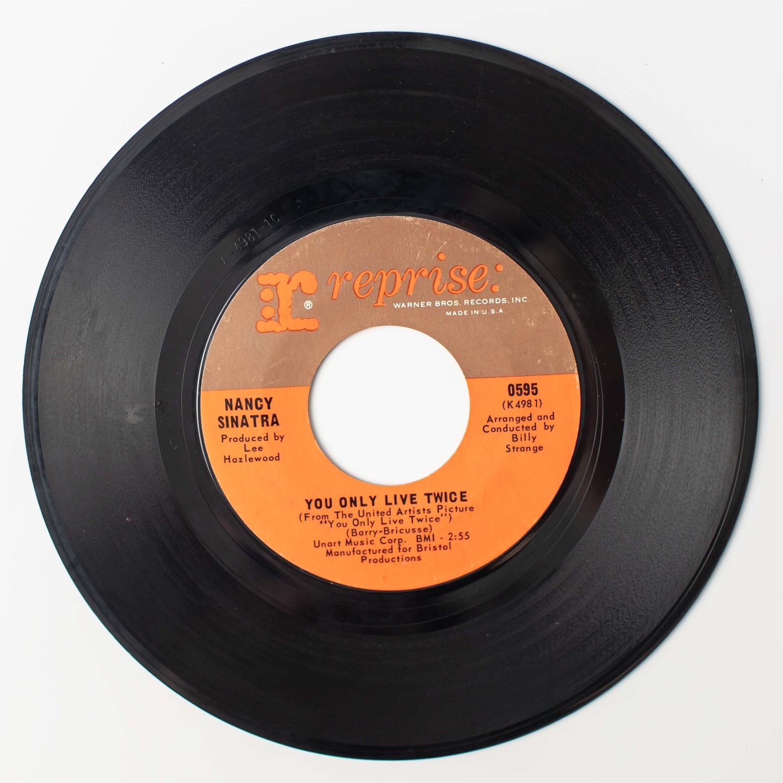 Nancy Sinatra & Lee Hazlewood Jackson / You Only Live Twice Vinyl 45 Record