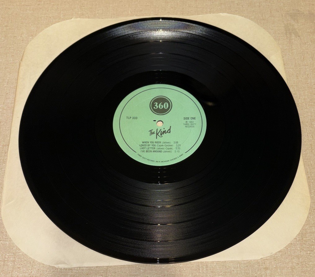 The Kind Debut LP w/ORDER FORM INSERT 1982 Chicago Power Pop 360 Records VG+/VG+