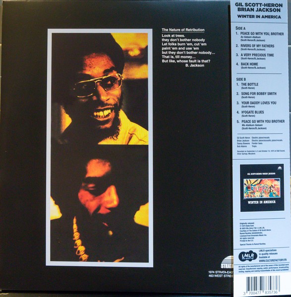 New: GIL SCOTT-HERON – Winter in America, RSD, Collectors Edition Deluxe, Inside