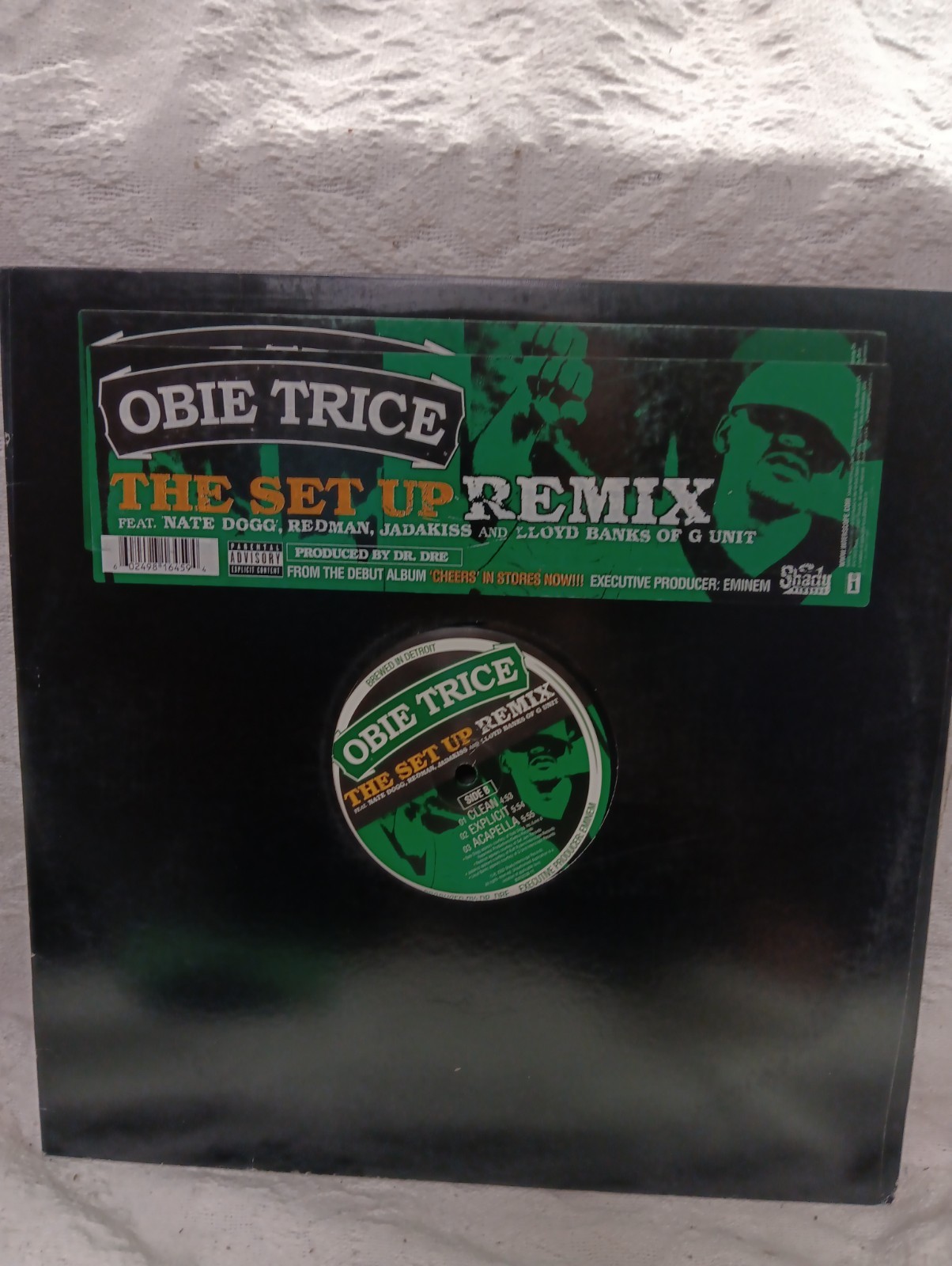 Obie Trice – Set Up Remix Record Single EX/VG+ 2003 Redman Produced Dr. Dre Rap