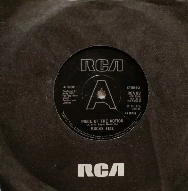 Bucks Fizz-Piece Of The Action/Took It To The Limit Vinyl 7″ Single.1981 RCA 88.