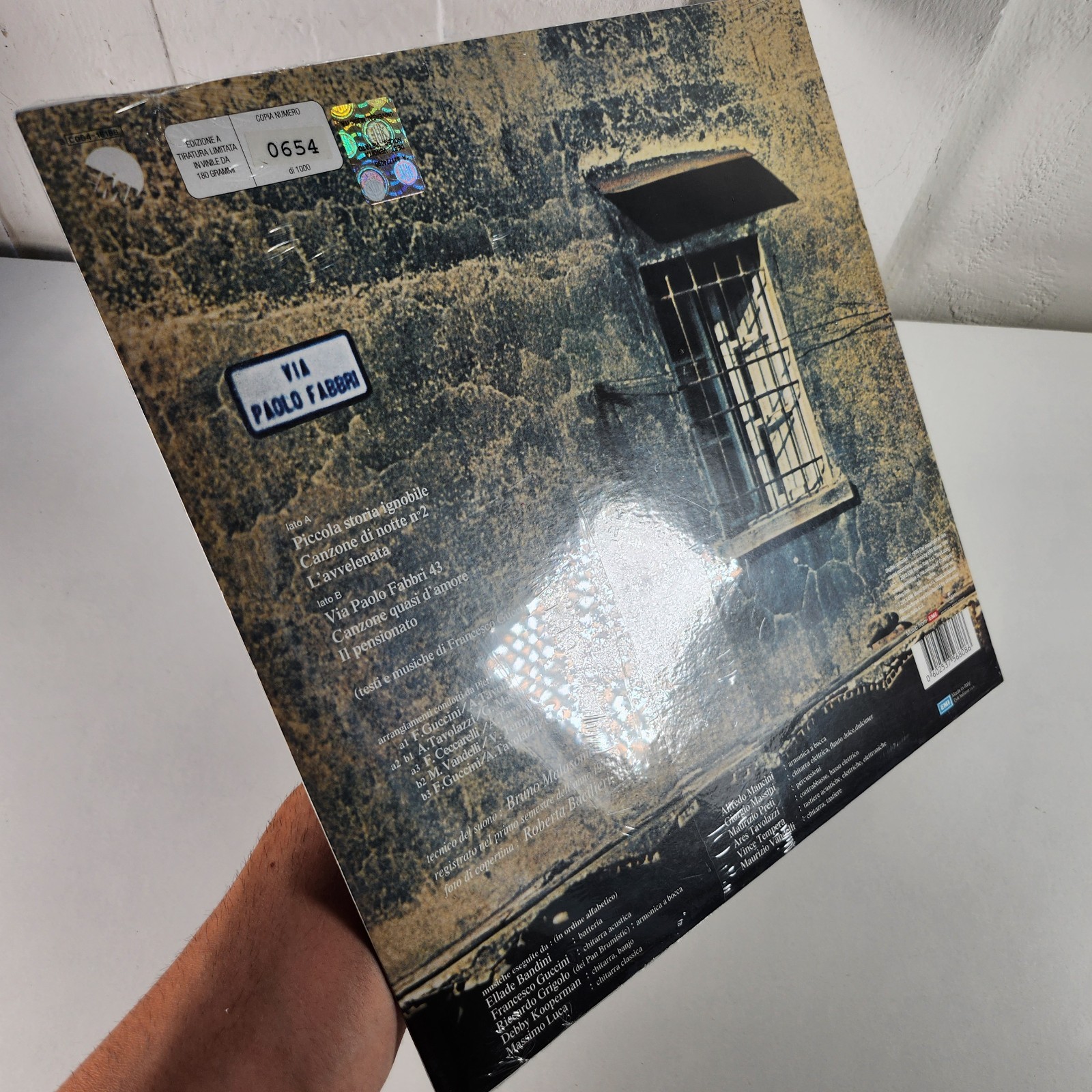 Francesco Guccini – Via Paolo Fabbri 43 Vinile Numerato 33 Giri Nuovo Sigillato