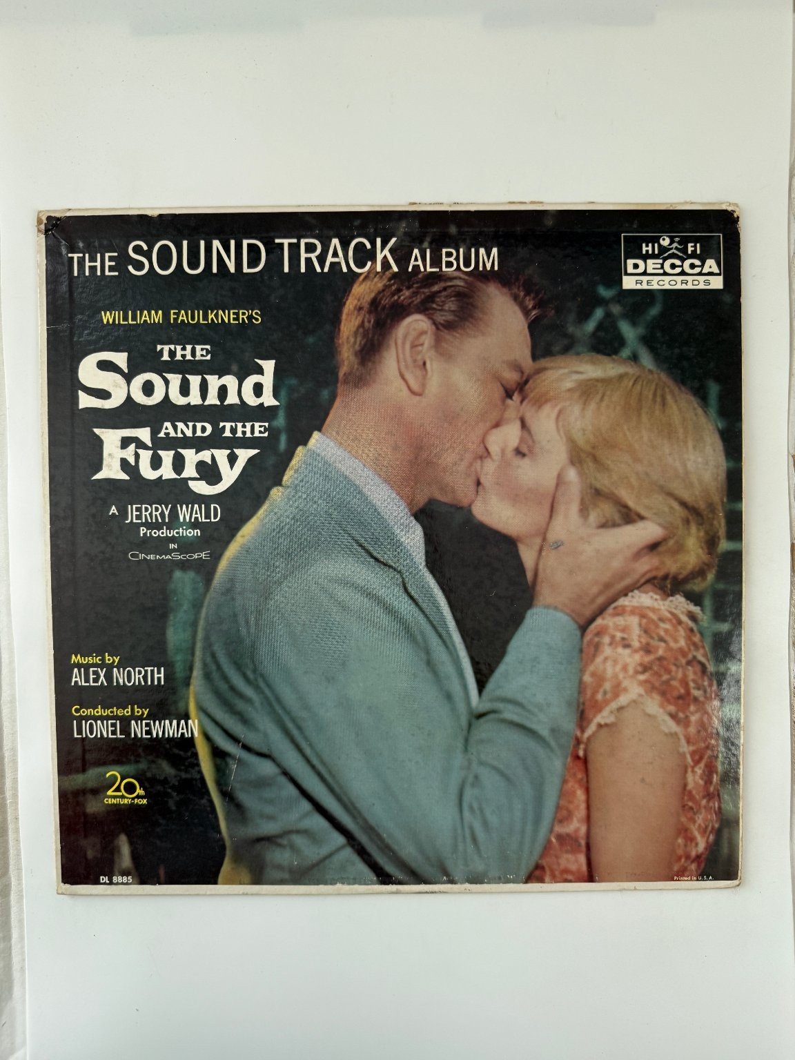 Alex North – The Sound and the Fury 12″ Record 1961 Decca Soundtrack 33RPM