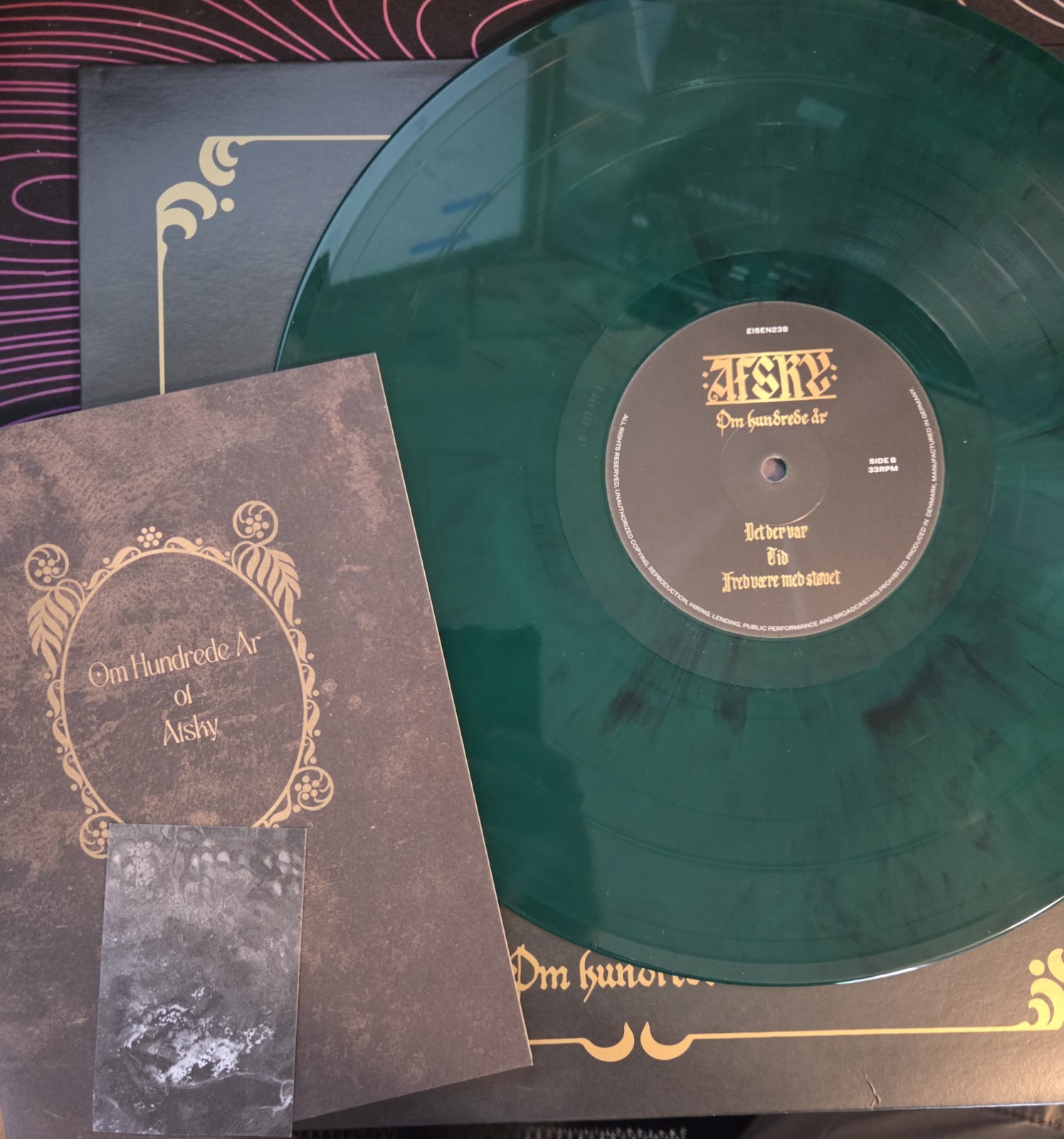 Om Hundrede Ar-180gm Green Marble Vinyl by Afsky – Green/Black Marble – Reissue
