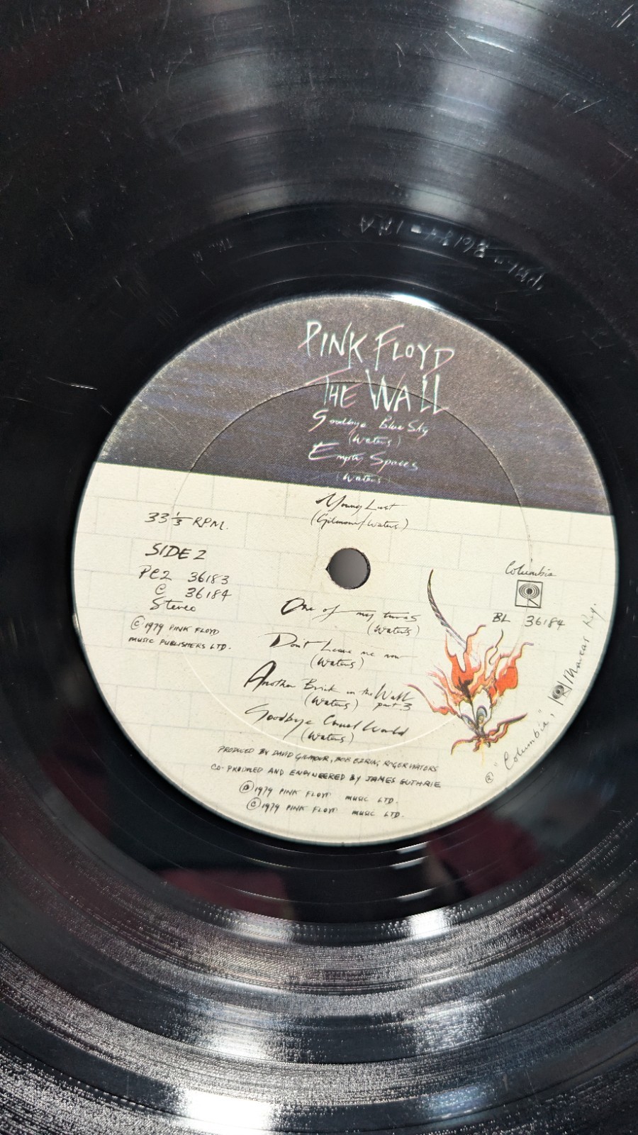 1979, Pink Floyd, The Wall, Vinyl, LP, US. One Record Only No Cardboard Case