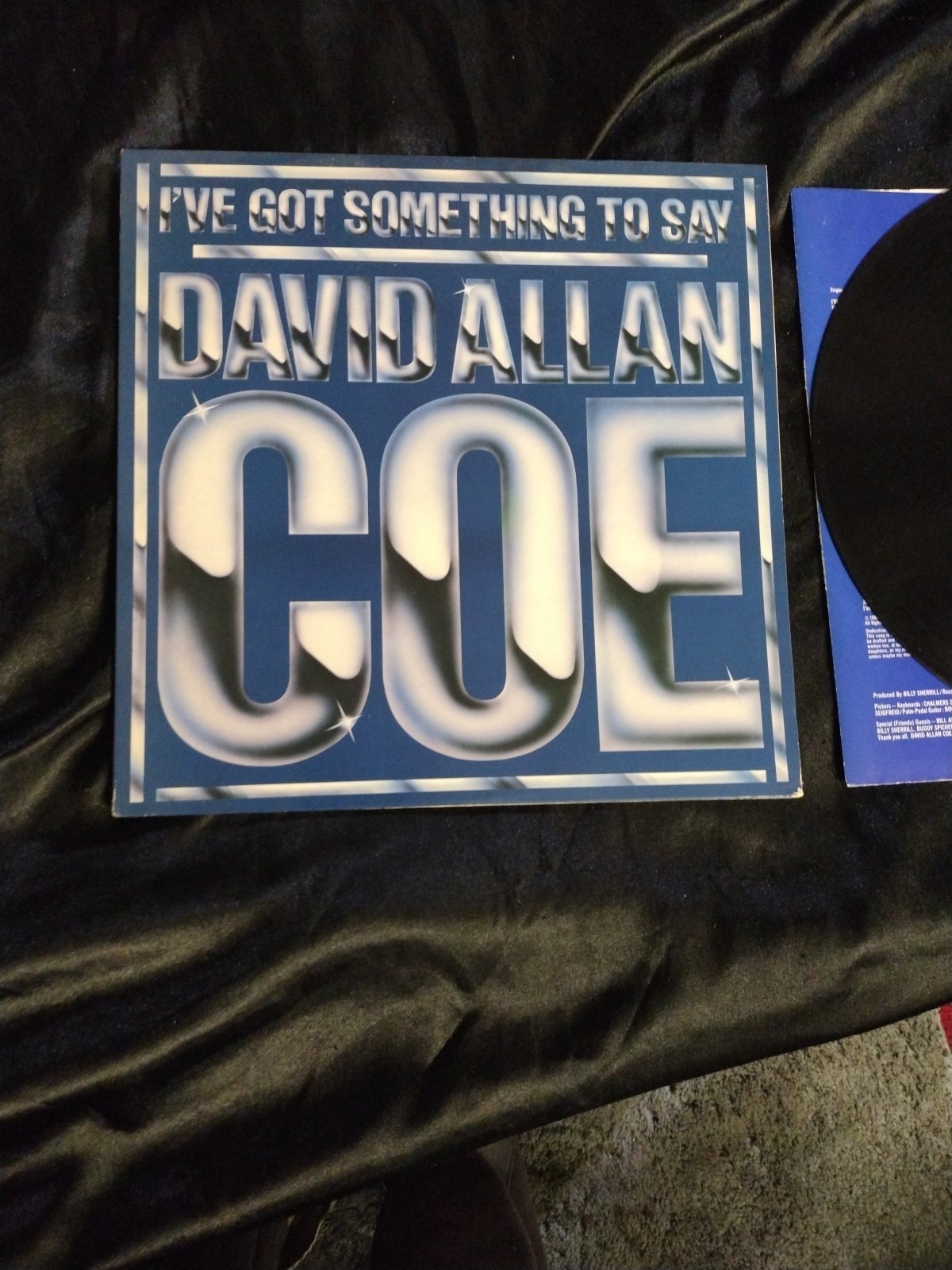 David Allan Coe (EX) I’ve Got Something to Say LP COLUMBIA Inner Sleeve OUTLAW