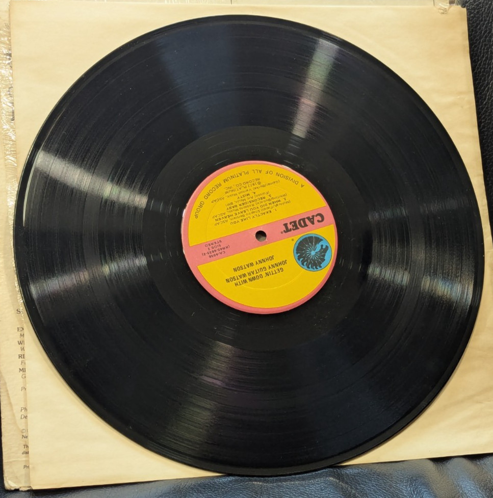 Gettin’ Down with Johnny Guitar Watson ~ 1977 CADET CA-4056 VG++ Vinyl in Shrink