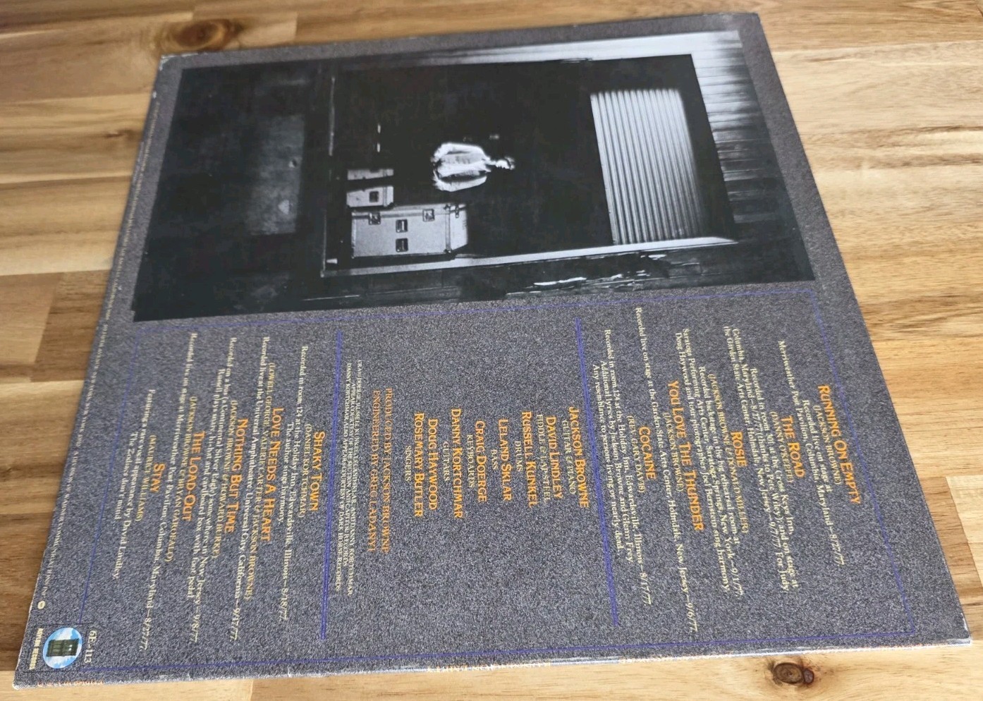 Jackson Browne Running On Empty 1977 1st Press PRC-W NM Booklet Lyrics Ex-NM