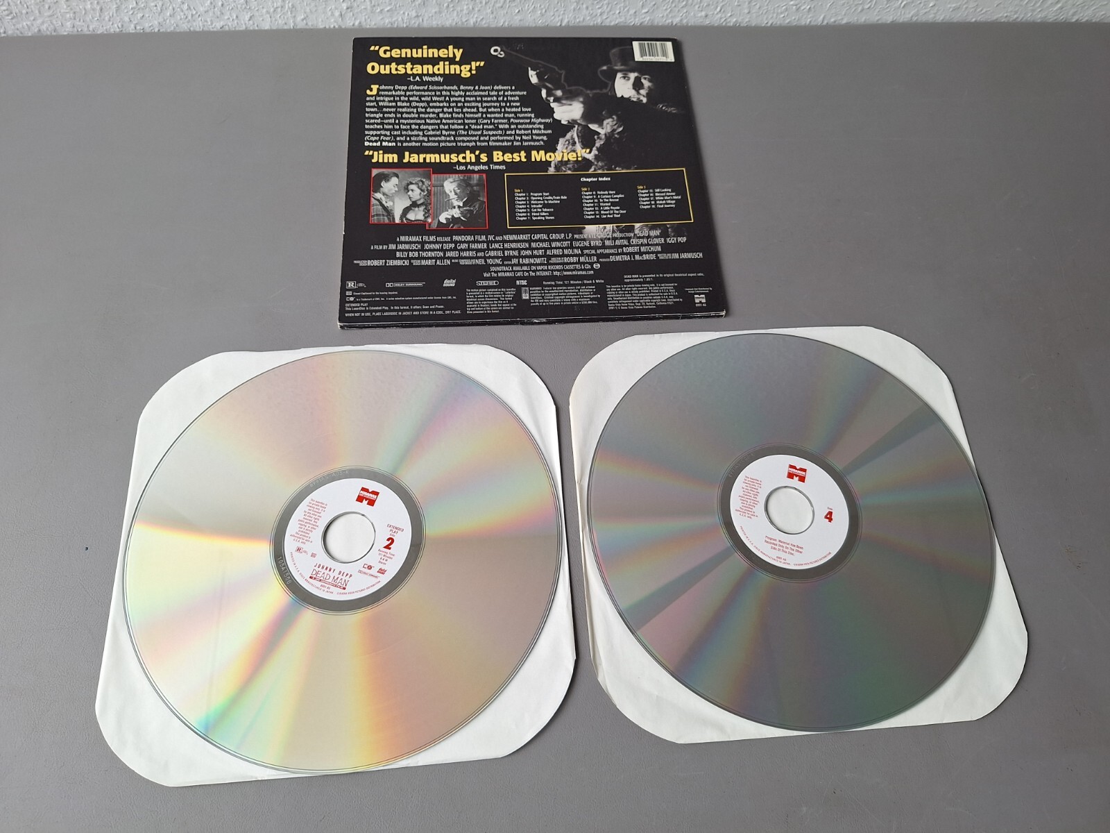 NEIL YOUNG Laserdisc DEAD MAN JOHNNY DEPP WIDESCREEN JIM JARMUSCH