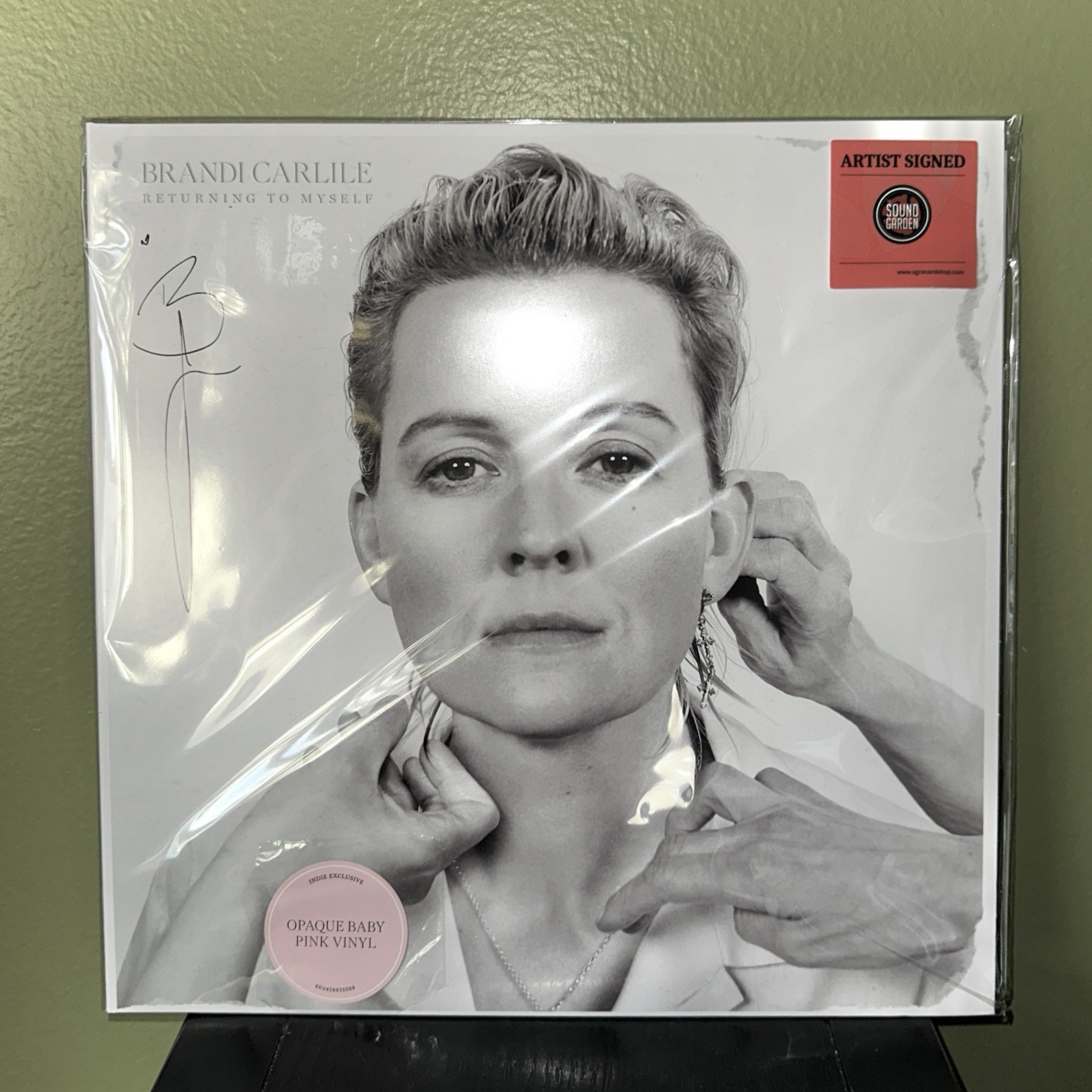 BRANDI CARLILE Returning to Myself LP SIGNED Opaque Baby Pink Color Vinyl Record