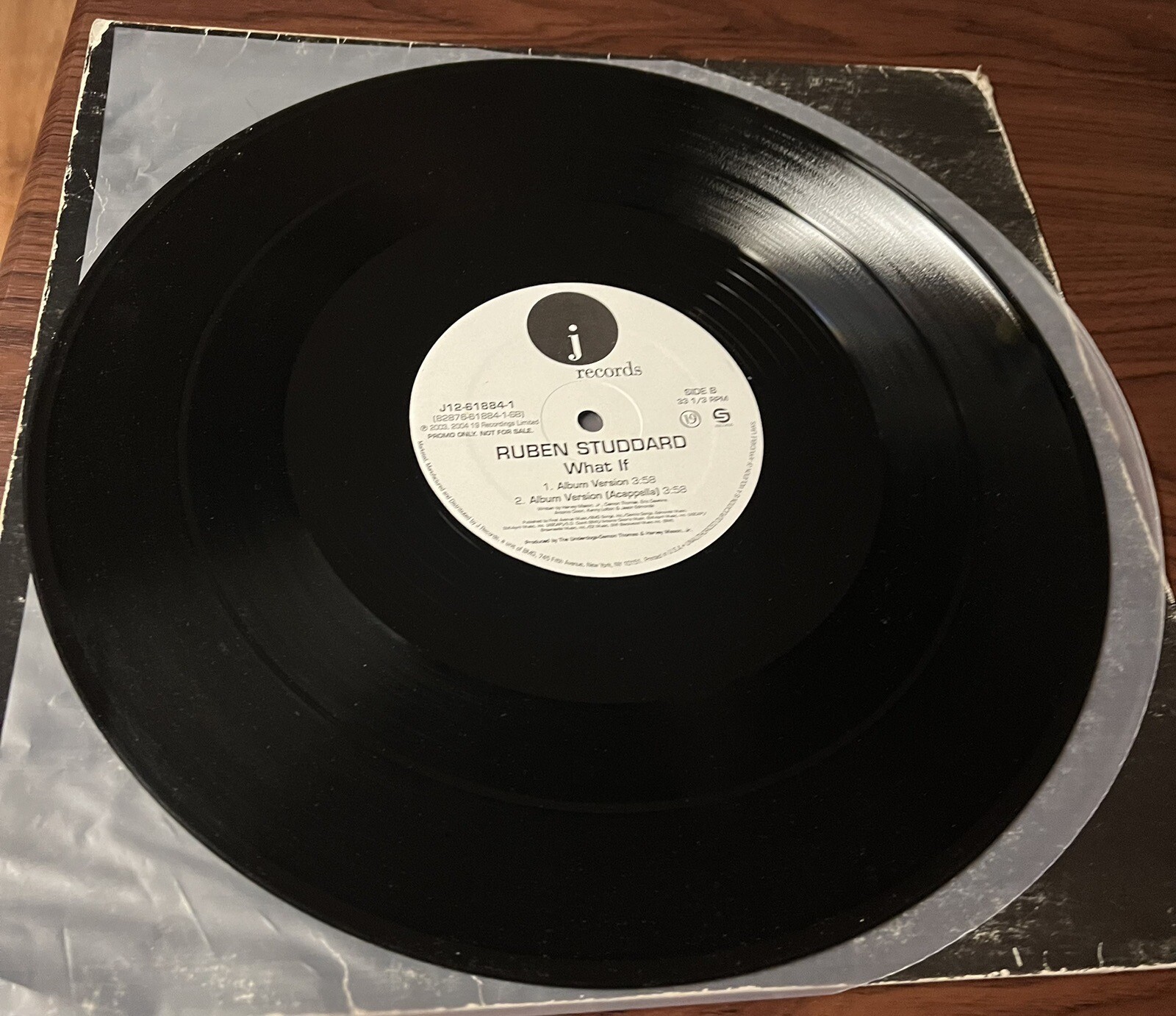Ruben Studdard, “What If”, 12″ Used Vinyl, J Records, 2003, 2004 J Records