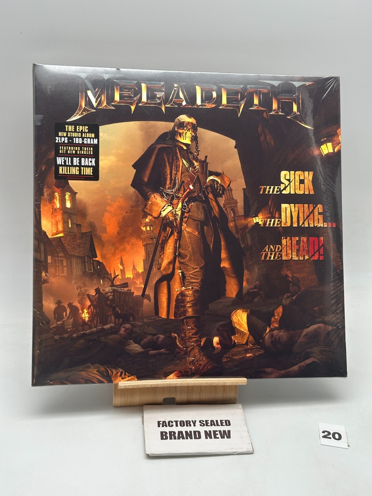 Megadeth – The Sick, The Dying… And The Dead! 180G 2XLP Brand New/Sealed Vinyl