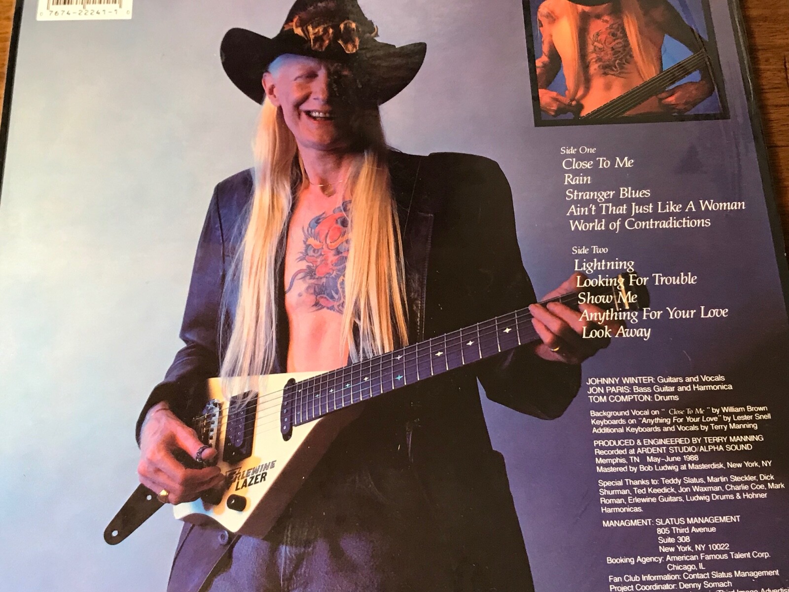 JOHNNY WINTER ~ THE WINTER OF 88 ~ ORIGINAL FIRST PRESS ~ STILL IN SHRINK ~ 1988