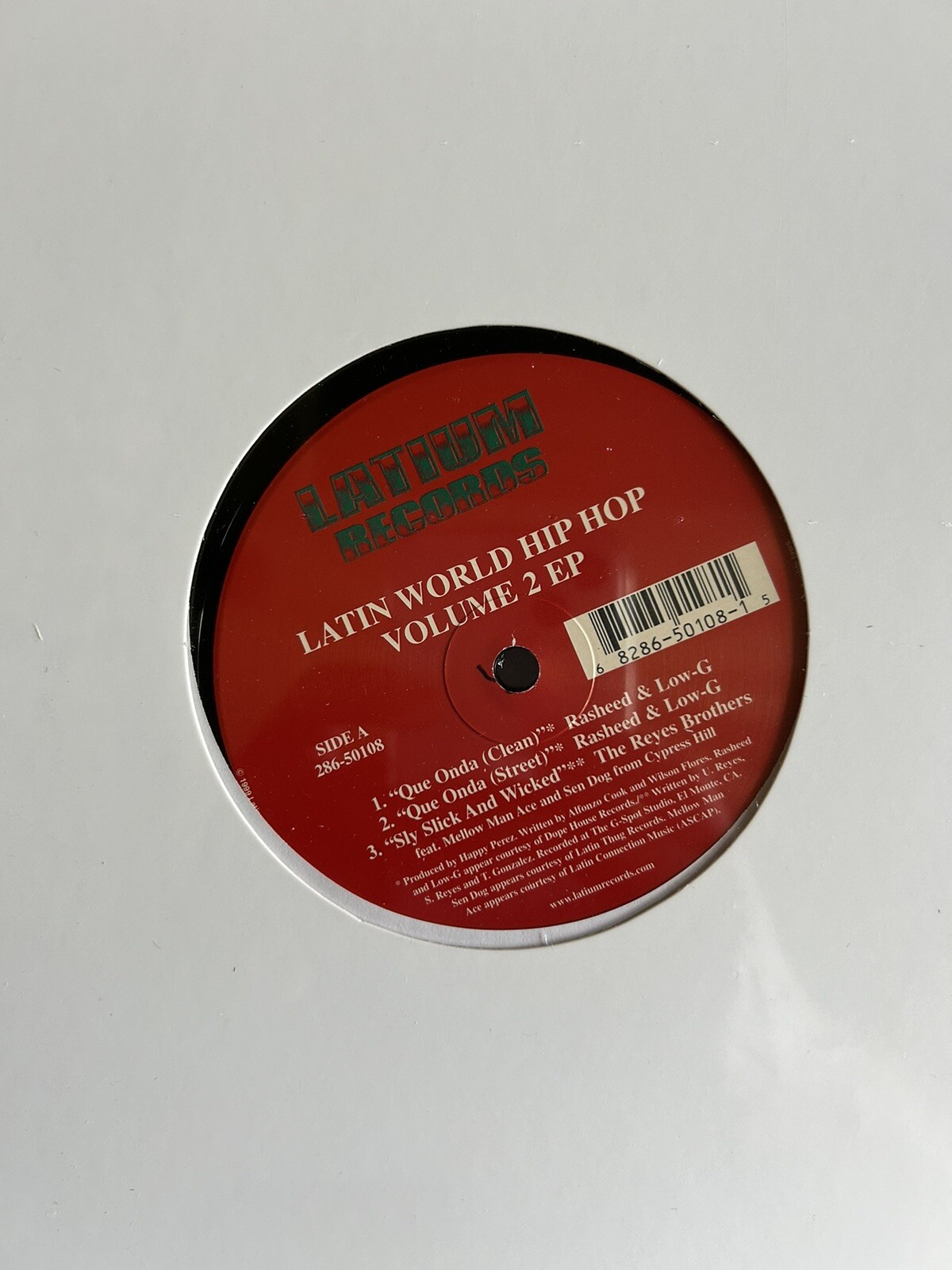 VARIOUS ARTISTS – LATIN WORLD HIP-HOP VOL. 2 EP 1999 Latium Records Sealed