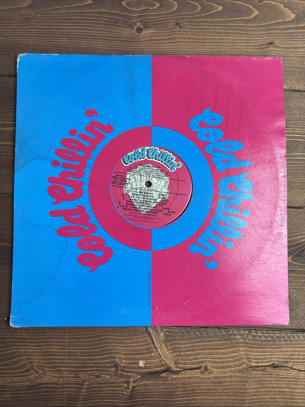1991 – BIZ MARKIE – I NEED A HAIRCUT LP – COLD CHILLIN’ RECORDS PROMO ONLY