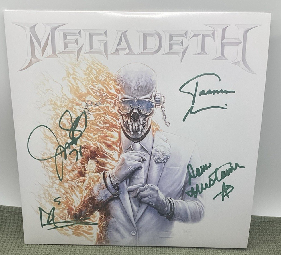 Megadeath – Limited Ocean Blue Splatter Vinyl JSA Certified Numbered
