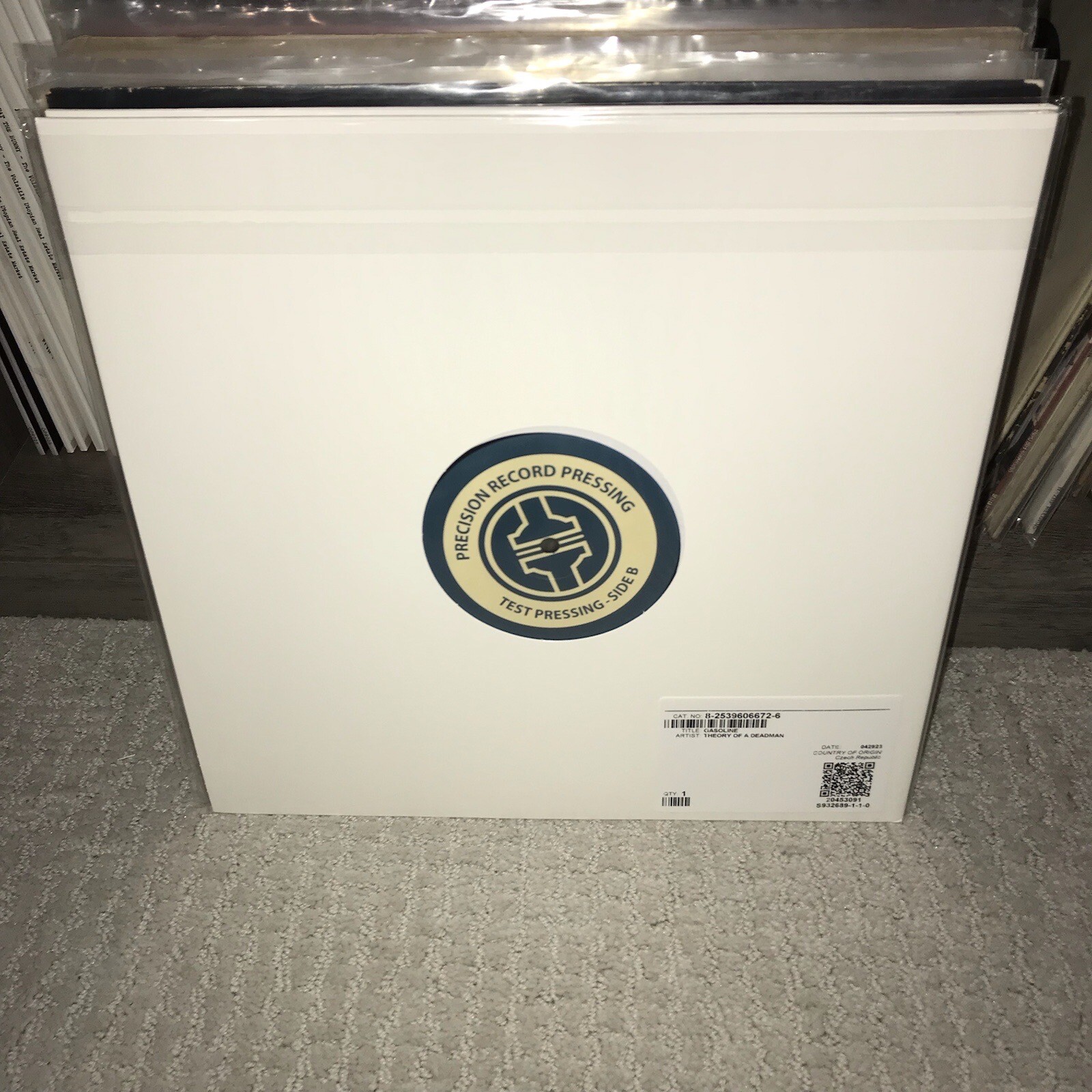 TEST PRESSING Theory of a Deadman Gasoline Vinyl Nickelback 3 Doors Down Seether