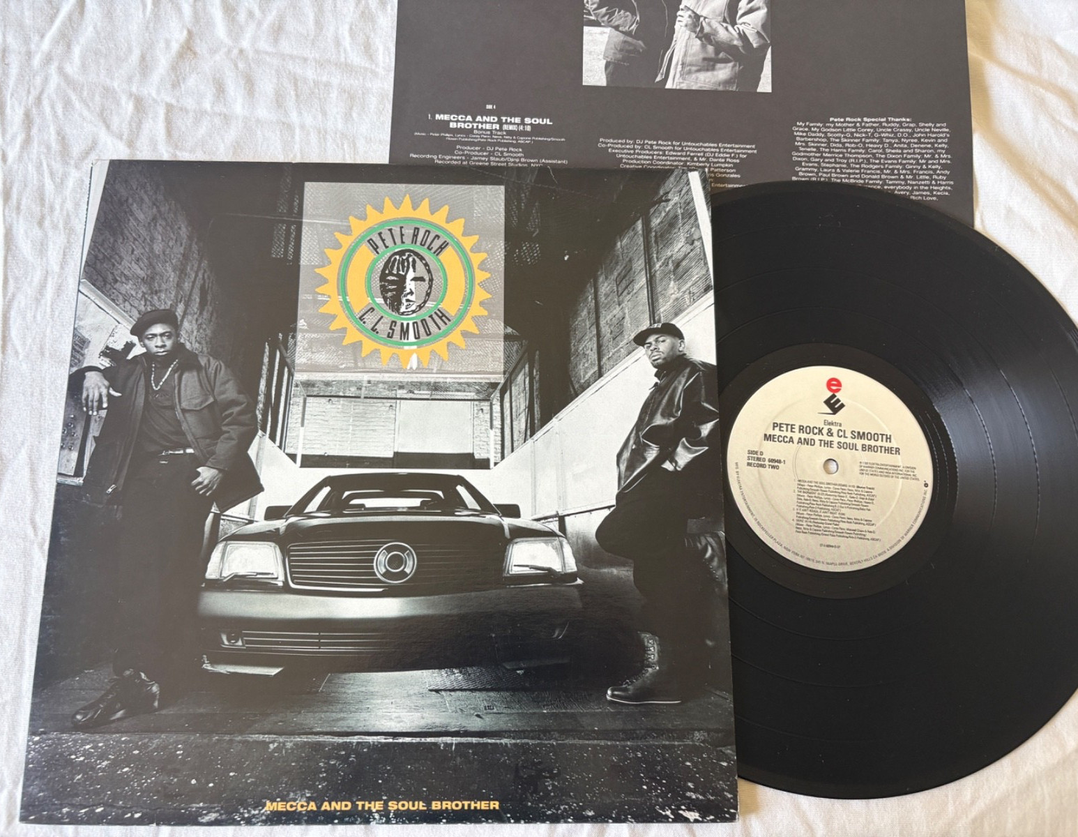 Pete Rock & CL Smooth – Mecca & The Soul Brother 2LP Insert (EX) [1st US Press]
