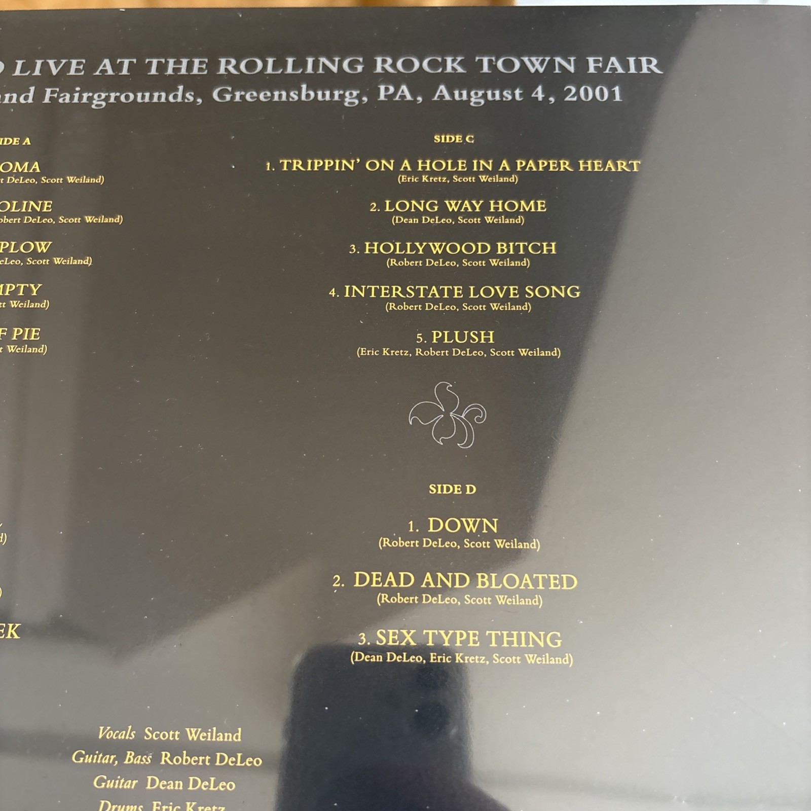 Stone Temple Pilots Live at Rolling Rock 2001 Canary Yellow Vinyl LP LE RSD 2026