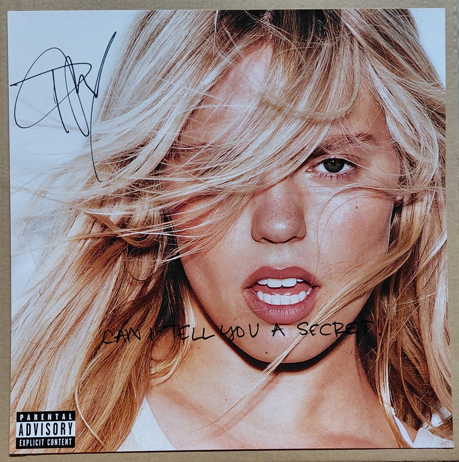 Renee Rapp Bite Me Magenta Vinyl & SIGNED 12″ Print with Handwritten Lyric
