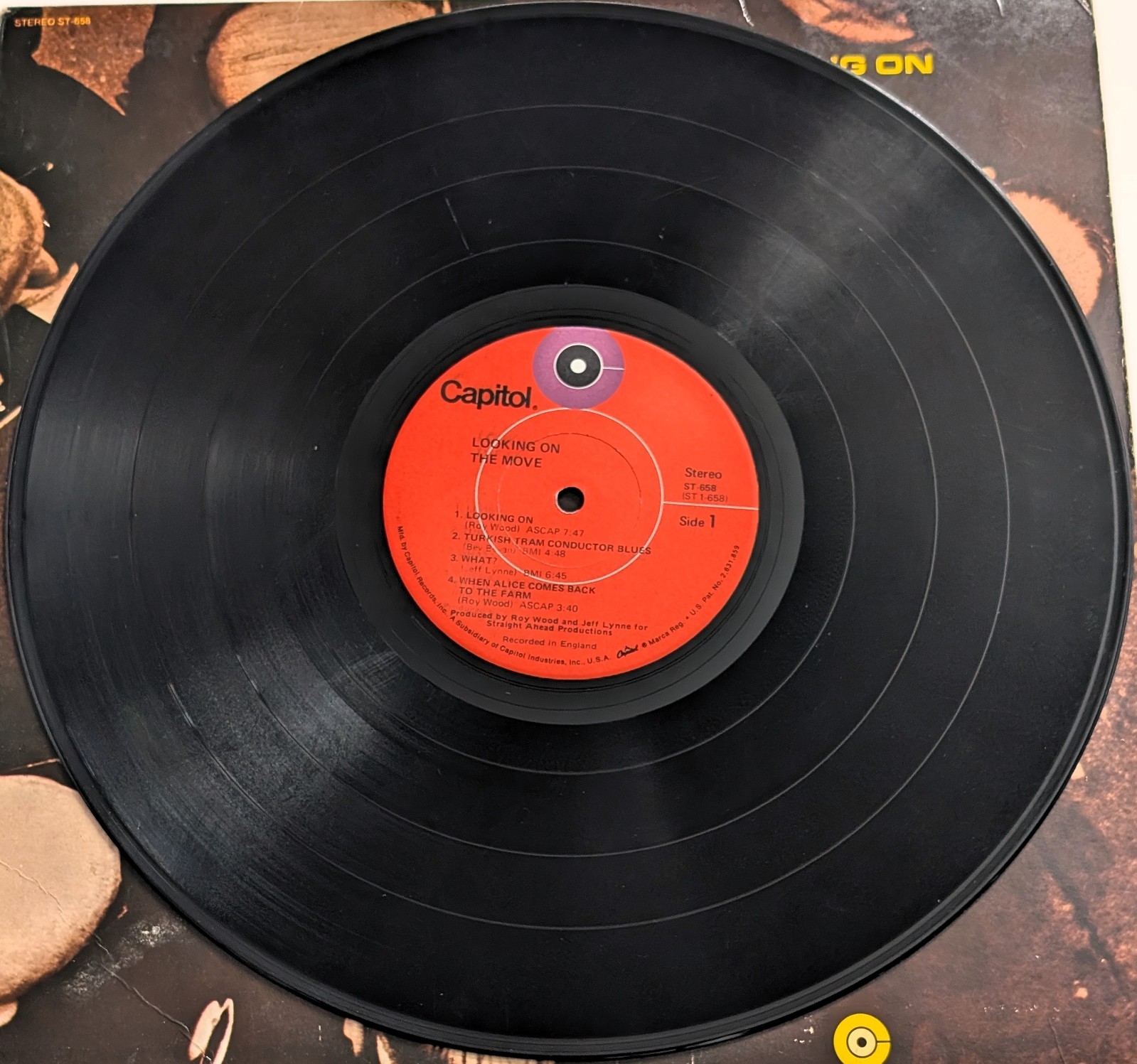 THE MOVE – LOOKING ON LP 33 RPM VINYL (Rock, Blues Rock)
