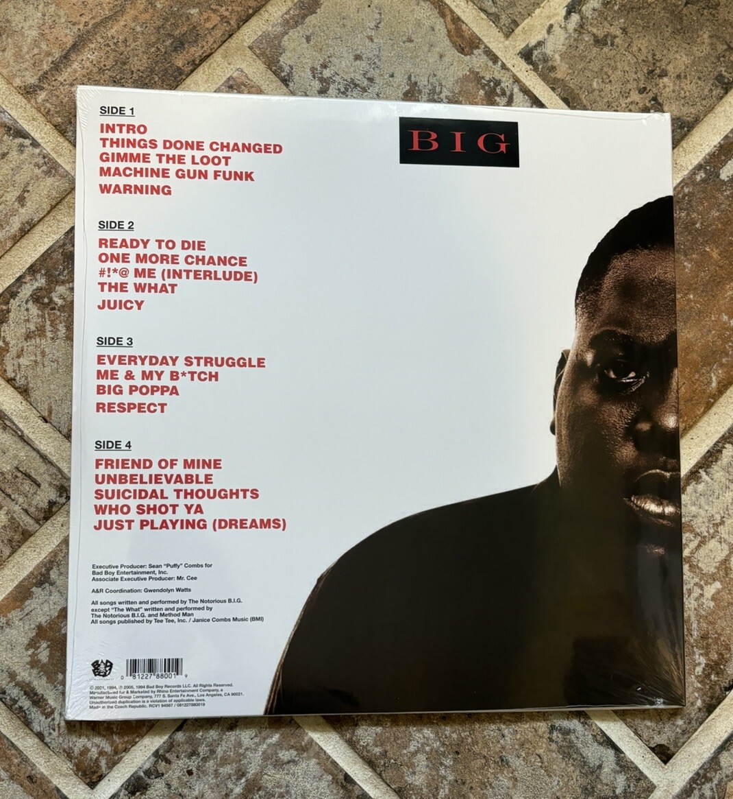 The Notorious BIG Ready To Die Silver Vinyl *Sealed In Hand Ships Fast*