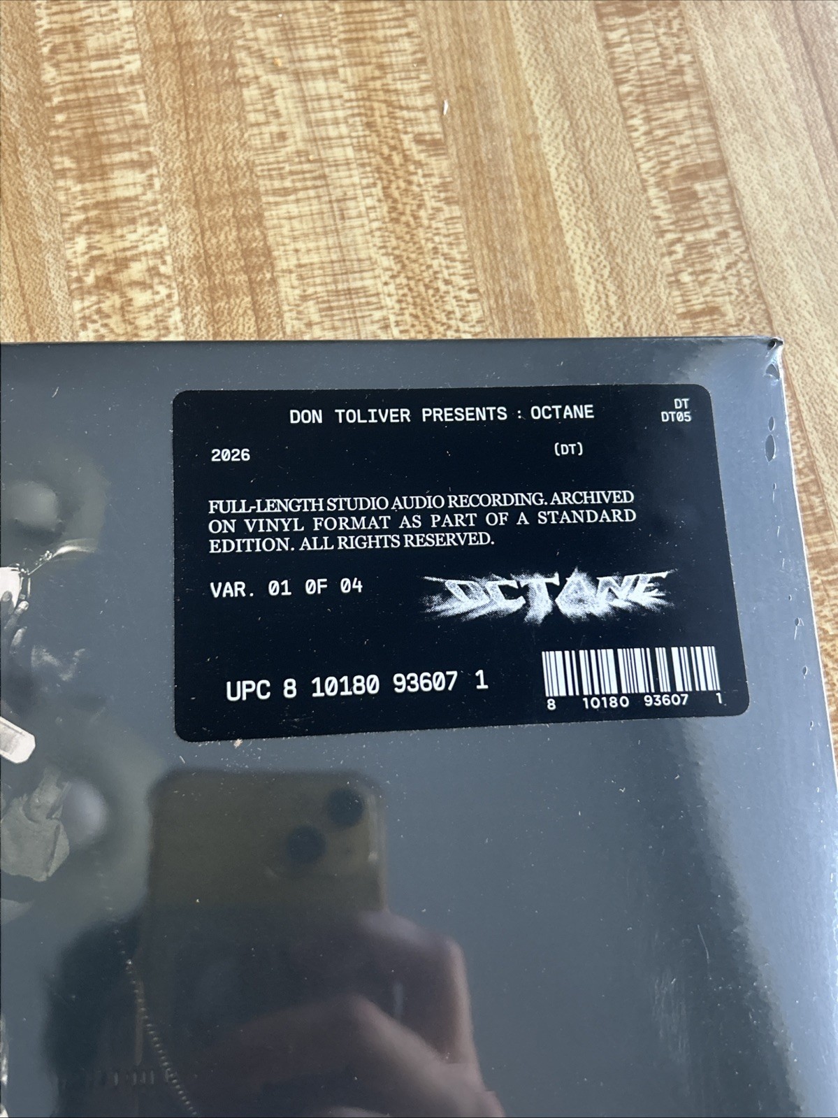 Don Toliver Octane Signed Autographed Cover 2LP Black Vinyl Limited