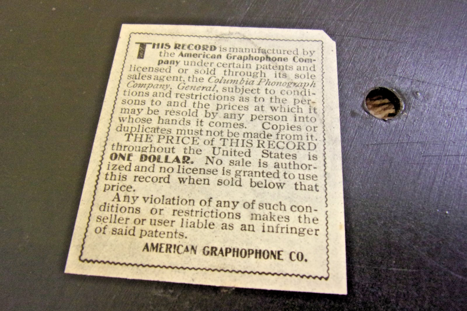 American Graphophone 1904 78 One Sided Coax Me 3052 Columbia Phonograph