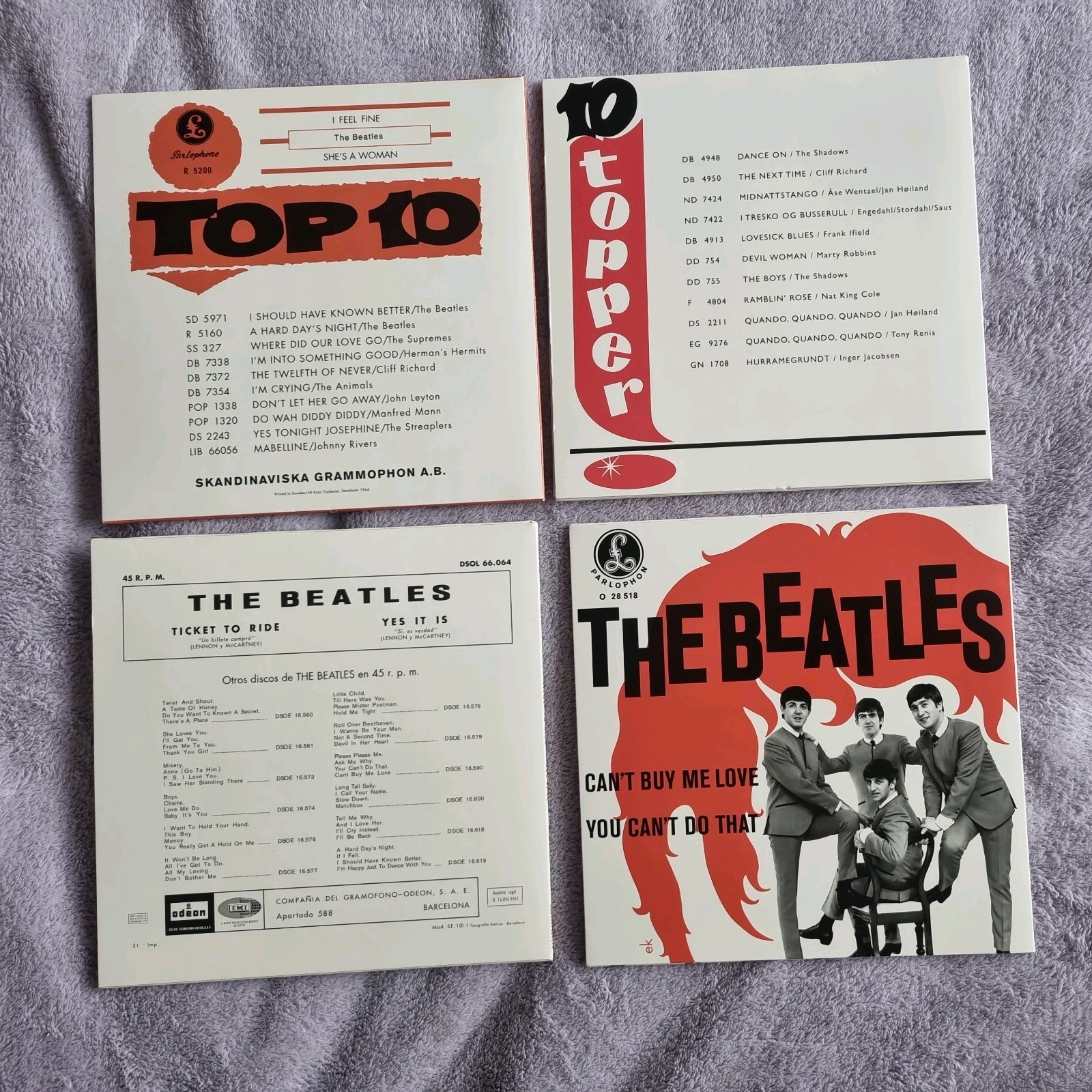 Beatles 7″ Single Bundle 10 X 2019 New Unplayed Vinyl Records Unique Sleeves