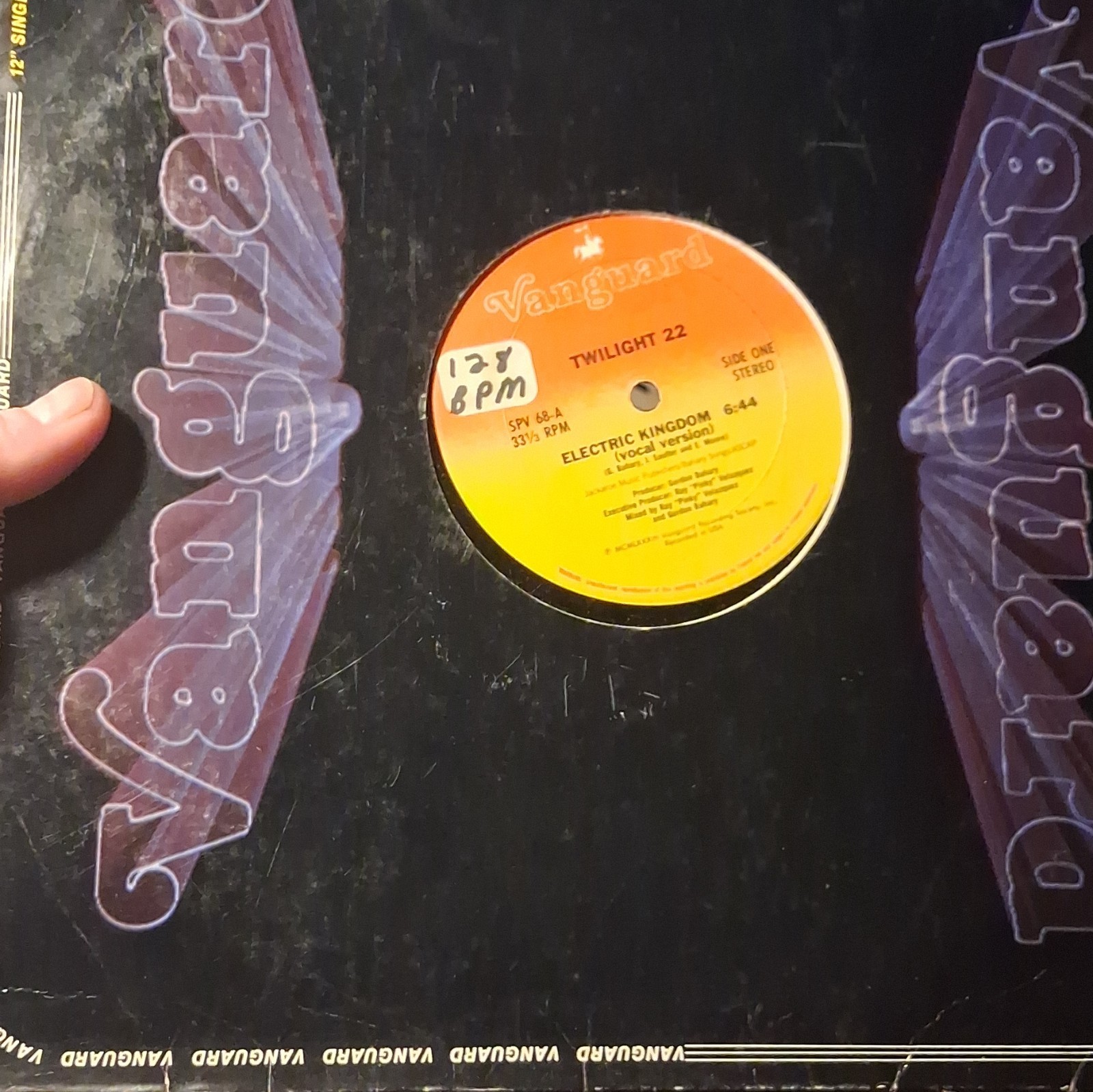 Twilight 22 Electric Kingdom Vanguard 12″ Black Vinyl 33 RPM Single SPV 68.4
