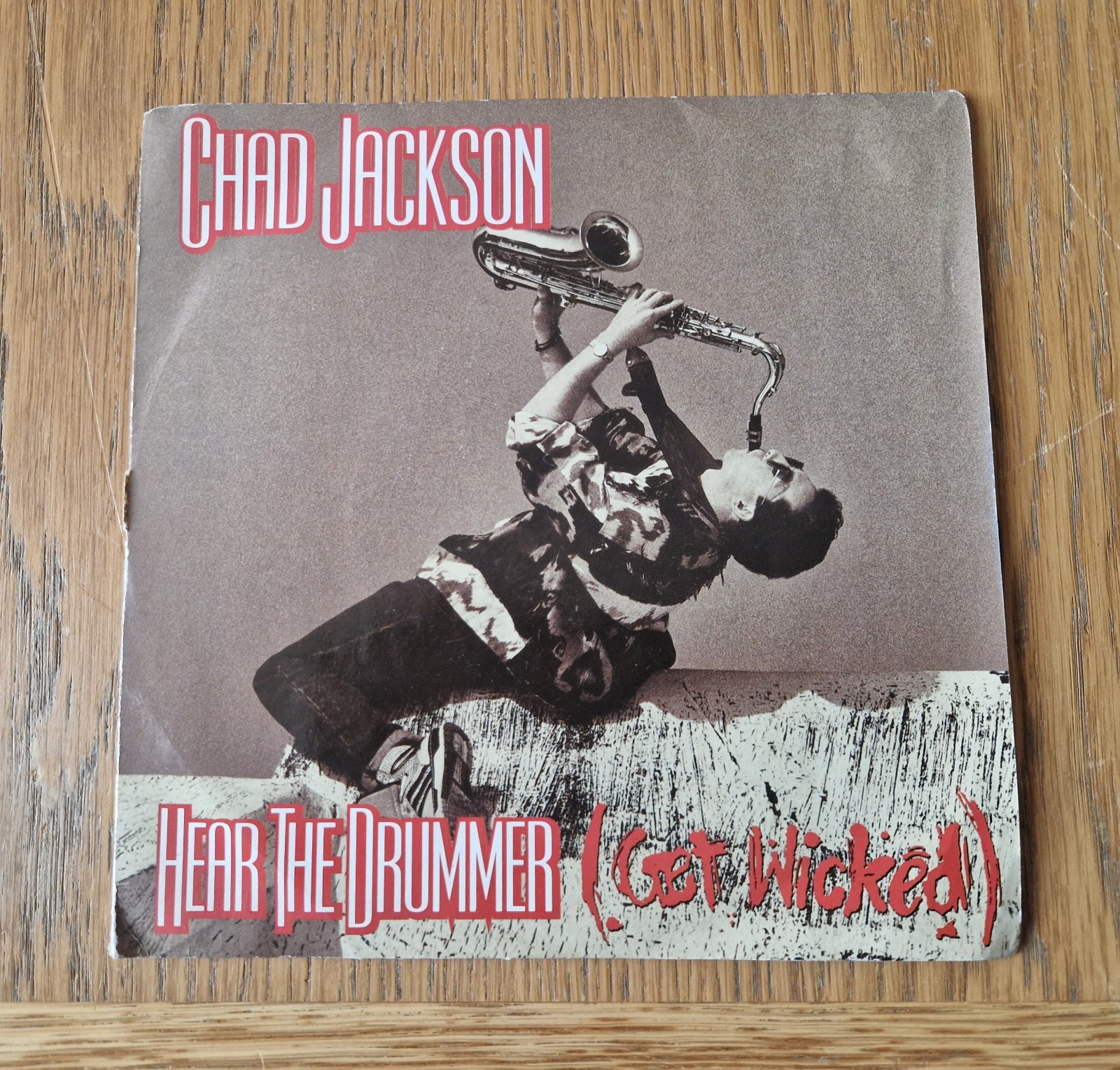 Chad Jackson – Hear The Drummer (Get Wicked) 7″ single vinyl UK 1990