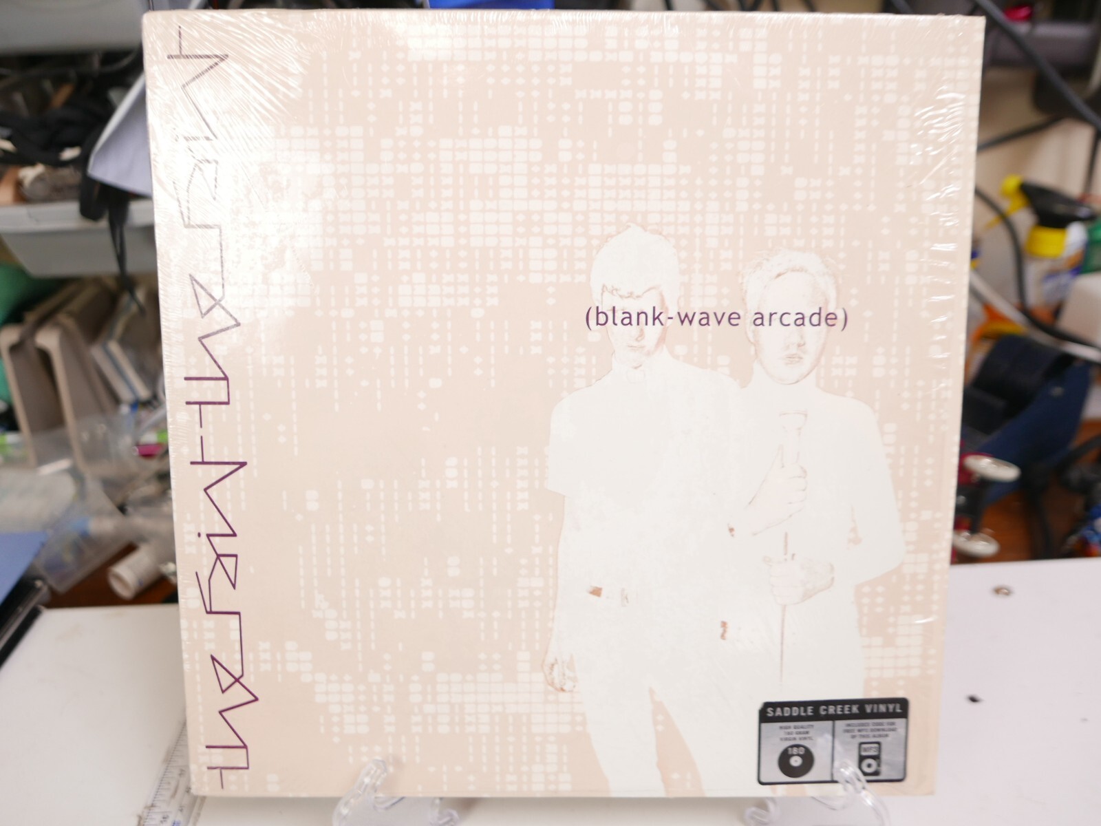 The Faint Blank-Wave Arcade White Rare Vinyl LP Record lbj-28 Saddle Creek