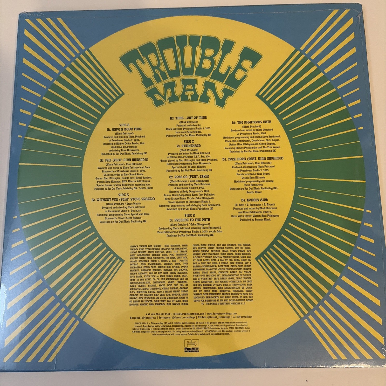 Troubleman Time Out Of Mind Green Brand New Sealed Vinyl LP