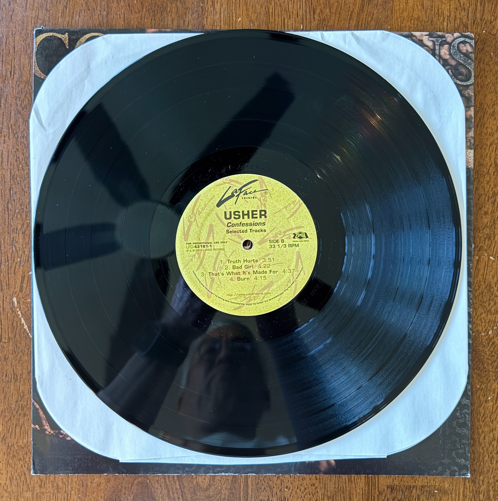 Usher – Confessions (Selected Tracks) [2004] 12″ LP Vinyl – Promo, La Face, EX