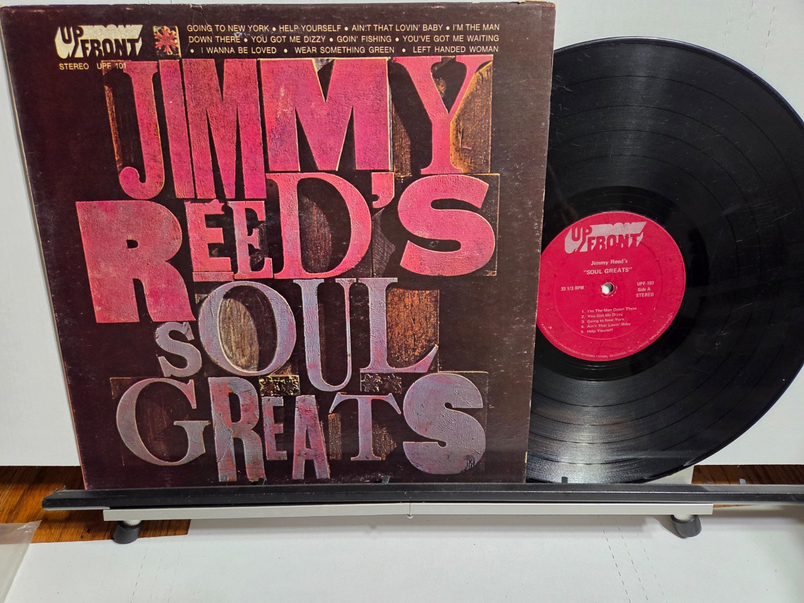 SOUL/ BLUES/ JIMMY REED’S ” SOUL GREATS” 1968 GOOD COPY ON UPFRONT STEREO